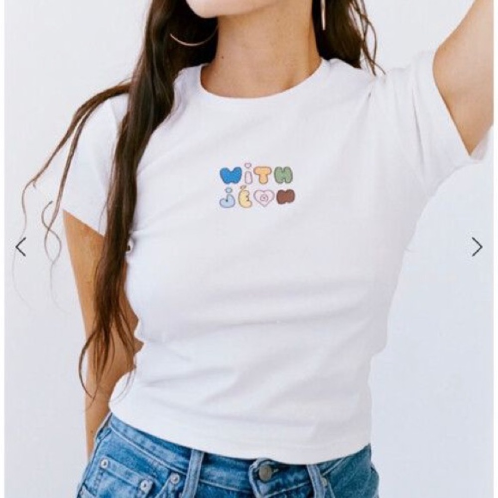 With Jéan White Graphic Tee